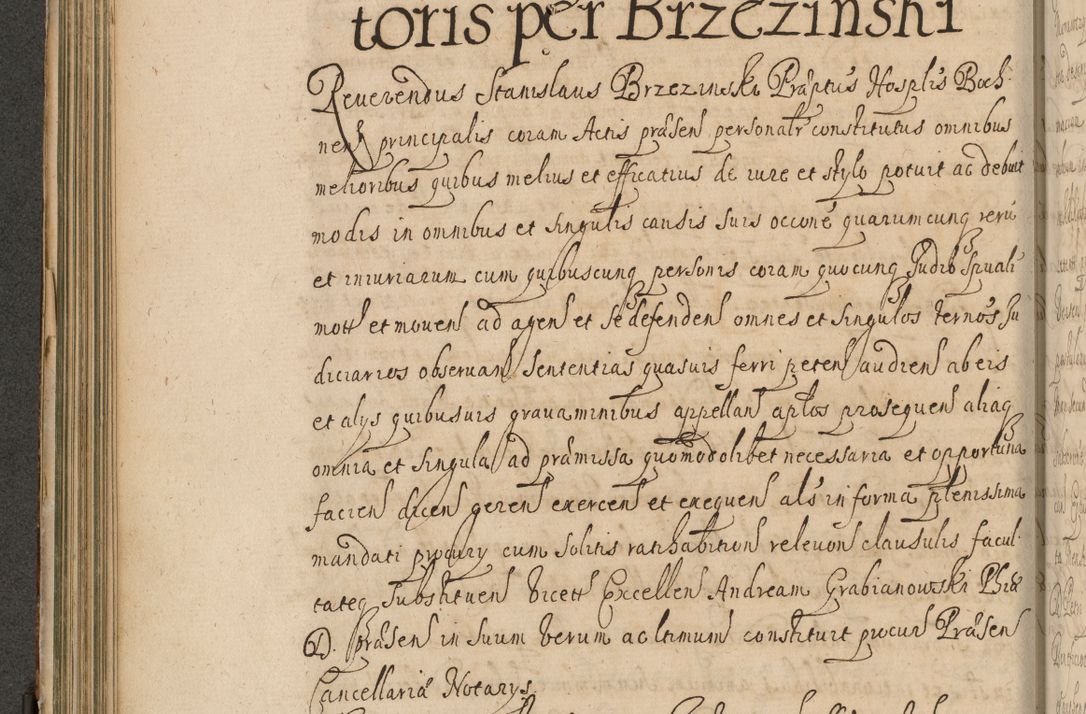 Zdjęcie nr 257 dla obiektu archiwalnego: Volumen II actorum episcopalium R. D. Petri Gembicki, episcopi Cracoviensis, locum tenente in dioecesi R. D. Alberto Lipnicki, canonico Cracoviensi post discessum R. D. Episcopi in Italiam et usque ad redditum eiusdem in Poloniam, videlicet a die 16 Novembris 1644 et per a. D. 1645 inchoative ad Septembrem. Horum videatur index ad finem huius voluminis