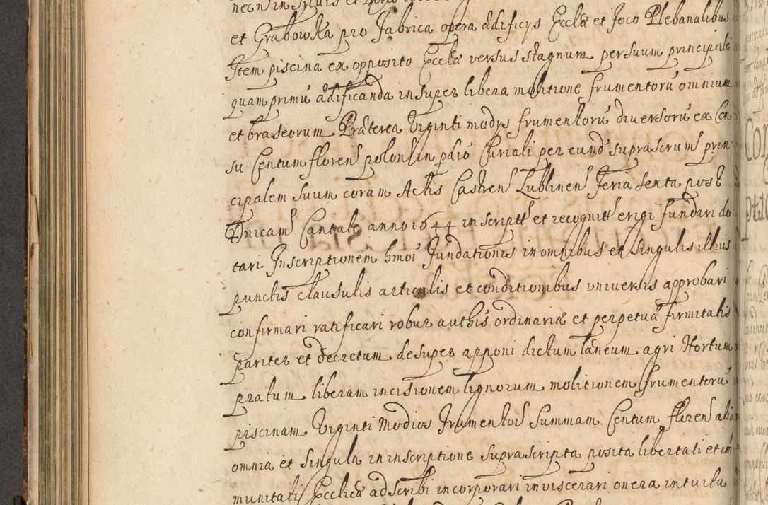 Zdjęcie nr 251 dla obiektu archiwalnego: Volumen II actorum episcopalium R. D. Petri Gembicki, episcopi Cracoviensis, locum tenente in dioecesi R. D. Alberto Lipnicki, canonico Cracoviensi post discessum R. D. Episcopi in Italiam et usque ad redditum eiusdem in Poloniam, videlicet a die 16 Novembris 1644 et per a. D. 1645 inchoative ad Septembrem. Horum videatur index ad finem huius voluminis