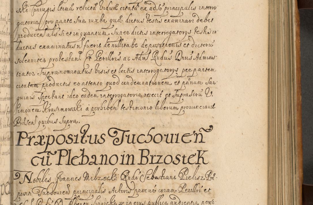 Zdjęcie nr 254 dla obiektu archiwalnego: Volumen II actorum episcopalium R. D. Petri Gembicki, episcopi Cracoviensis, locum tenente in dioecesi R. D. Alberto Lipnicki, canonico Cracoviensi post discessum R. D. Episcopi in Italiam et usque ad redditum eiusdem in Poloniam, videlicet a die 16 Novembris 1644 et per a. D. 1645 inchoative ad Septembrem. Horum videatur index ad finem huius voluminis