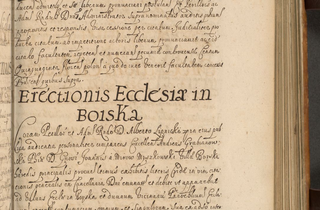 Zdjęcie nr 250 dla obiektu archiwalnego: Volumen II actorum episcopalium R. D. Petri Gembicki, episcopi Cracoviensis, locum tenente in dioecesi R. D. Alberto Lipnicki, canonico Cracoviensi post discessum R. D. Episcopi in Italiam et usque ad redditum eiusdem in Poloniam, videlicet a die 16 Novembris 1644 et per a. D. 1645 inchoative ad Septembrem. Horum videatur index ad finem huius voluminis