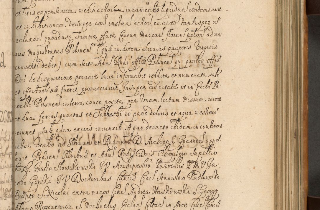 Zdjęcie nr 242 dla obiektu archiwalnego: Volumen II actorum episcopalium R. D. Petri Gembicki, episcopi Cracoviensis, locum tenente in dioecesi R. D. Alberto Lipnicki, canonico Cracoviensi post discessum R. D. Episcopi in Italiam et usque ad redditum eiusdem in Poloniam, videlicet a die 16 Novembris 1644 et per a. D. 1645 inchoative ad Septembrem. Horum videatur index ad finem huius voluminis