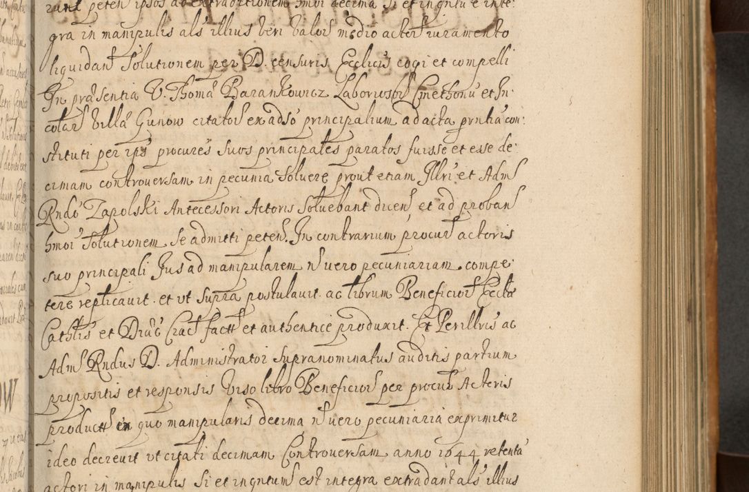 Zdjęcie nr 226 dla obiektu archiwalnego: Volumen II actorum episcopalium R. D. Petri Gembicki, episcopi Cracoviensis, locum tenente in dioecesi R. D. Alberto Lipnicki, canonico Cracoviensi post discessum R. D. Episcopi in Italiam et usque ad redditum eiusdem in Poloniam, videlicet a die 16 Novembris 1644 et per a. D. 1645 inchoative ad Septembrem. Horum videatur index ad finem huius voluminis
