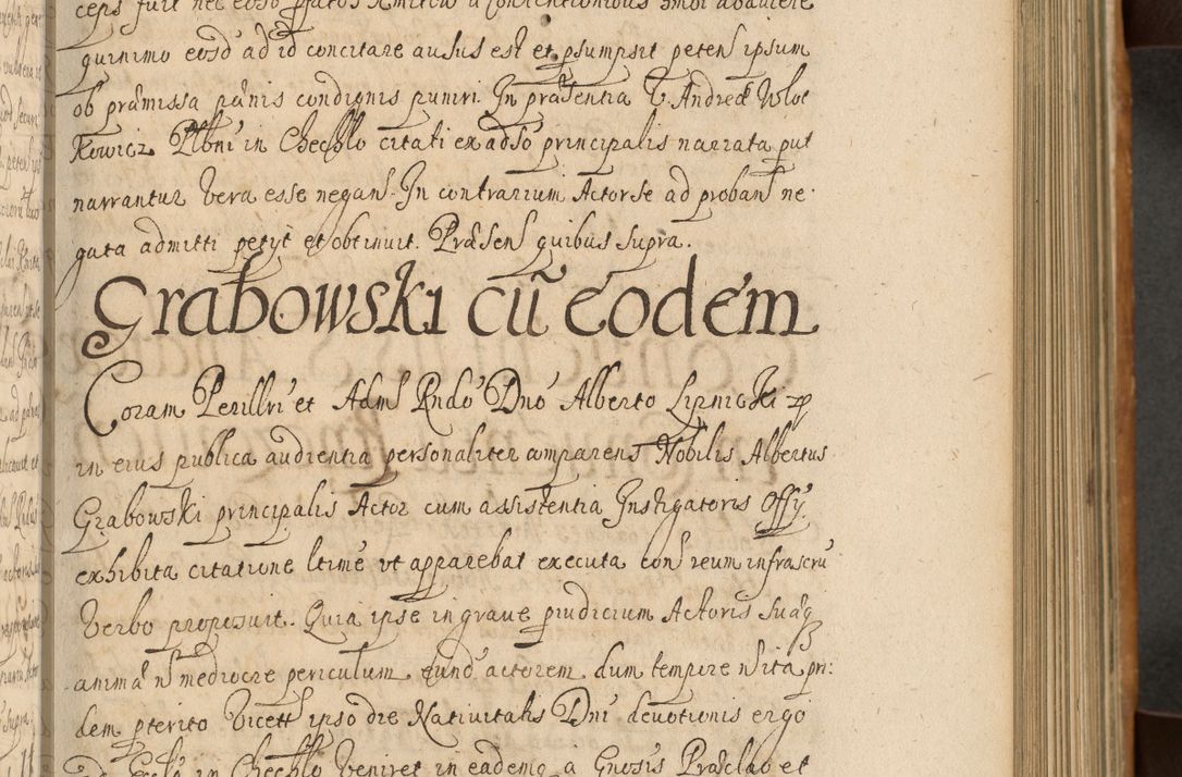 Zdjęcie nr 230 dla obiektu archiwalnego: Volumen II actorum episcopalium R. D. Petri Gembicki, episcopi Cracoviensis, locum tenente in dioecesi R. D. Alberto Lipnicki, canonico Cracoviensi post discessum R. D. Episcopi in Italiam et usque ad redditum eiusdem in Poloniam, videlicet a die 16 Novembris 1644 et per a. D. 1645 inchoative ad Septembrem. Horum videatur index ad finem huius voluminis