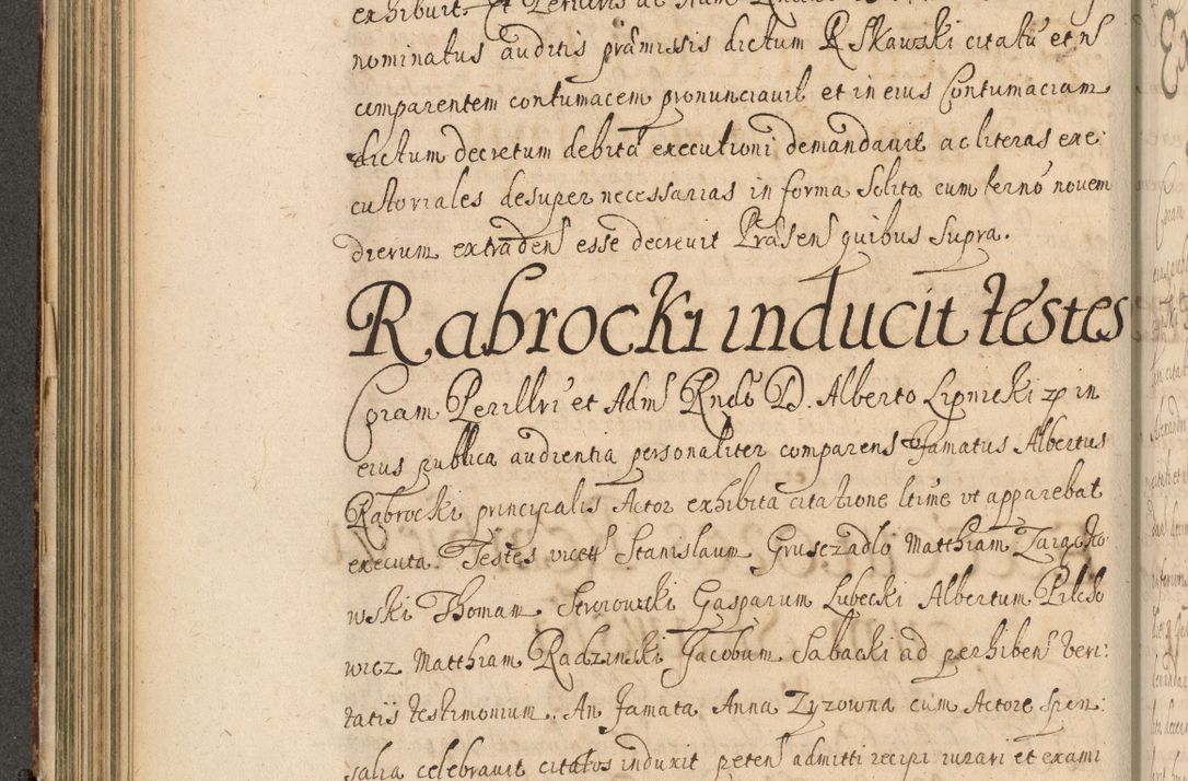 Zdjęcie nr 223 dla obiektu archiwalnego: Volumen II actorum episcopalium R. D. Petri Gembicki, episcopi Cracoviensis, locum tenente in dioecesi R. D. Alberto Lipnicki, canonico Cracoviensi post discessum R. D. Episcopi in Italiam et usque ad redditum eiusdem in Poloniam, videlicet a die 16 Novembris 1644 et per a. D. 1645 inchoative ad Septembrem. Horum videatur index ad finem huius voluminis