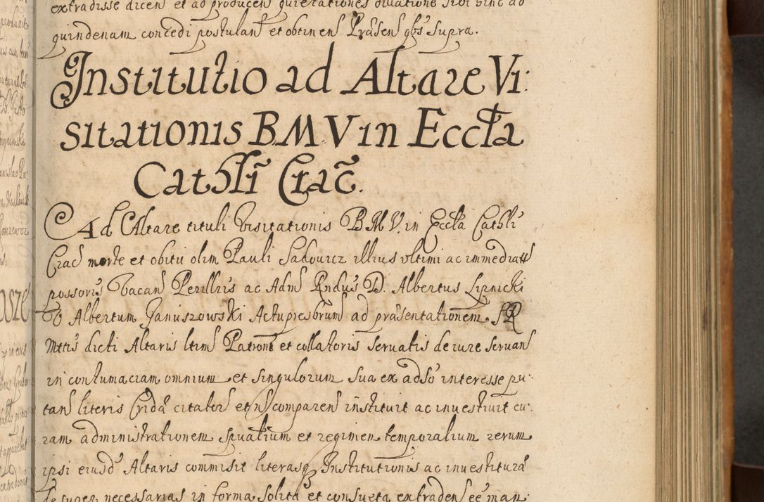 Zdjęcie nr 220 dla obiektu archiwalnego: Volumen II actorum episcopalium R. D. Petri Gembicki, episcopi Cracoviensis, locum tenente in dioecesi R. D. Alberto Lipnicki, canonico Cracoviensi post discessum R. D. Episcopi in Italiam et usque ad redditum eiusdem in Poloniam, videlicet a die 16 Novembris 1644 et per a. D. 1645 inchoative ad Septembrem. Horum videatur index ad finem huius voluminis
