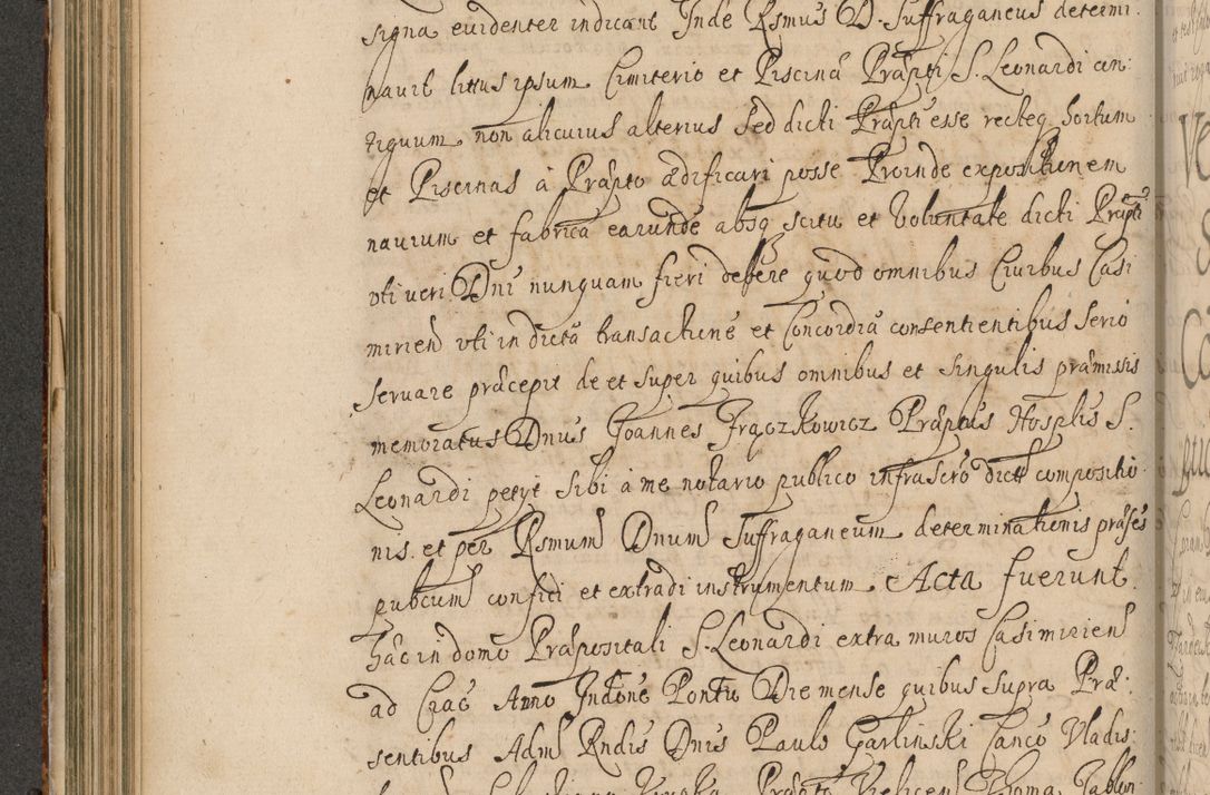 Zdjęcie nr 215 dla obiektu archiwalnego: Volumen II actorum episcopalium R. D. Petri Gembicki, episcopi Cracoviensis, locum tenente in dioecesi R. D. Alberto Lipnicki, canonico Cracoviensi post discessum R. D. Episcopi in Italiam et usque ad redditum eiusdem in Poloniam, videlicet a die 16 Novembris 1644 et per a. D. 1645 inchoative ad Septembrem. Horum videatur index ad finem huius voluminis