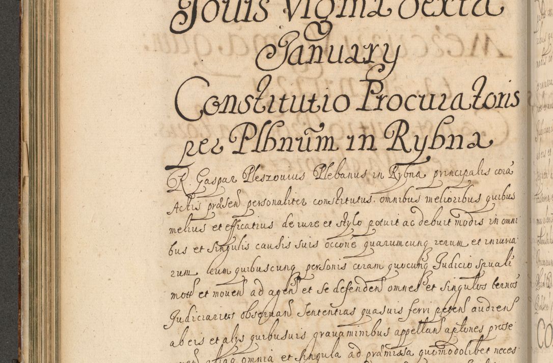Zdjęcie nr 211 dla obiektu archiwalnego: Volumen II actorum episcopalium R. D. Petri Gembicki, episcopi Cracoviensis, locum tenente in dioecesi R. D. Alberto Lipnicki, canonico Cracoviensi post discessum R. D. Episcopi in Italiam et usque ad redditum eiusdem in Poloniam, videlicet a die 16 Novembris 1644 et per a. D. 1645 inchoative ad Septembrem. Horum videatur index ad finem huius voluminis