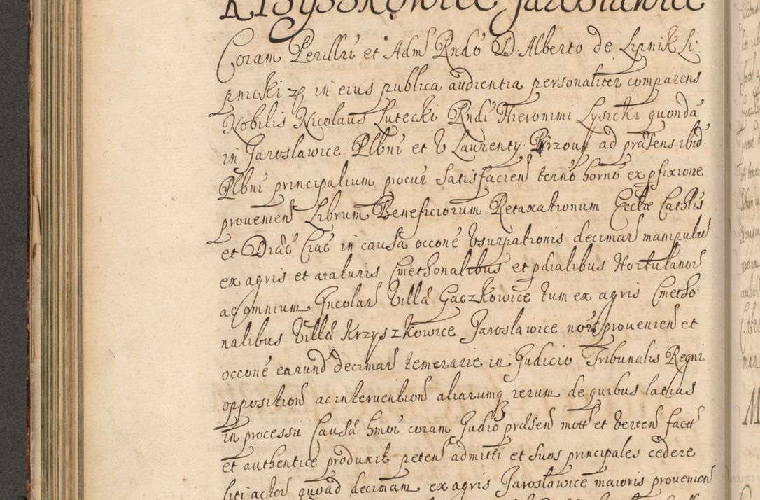 Zdjęcie nr 207 dla obiektu archiwalnego: Volumen II actorum episcopalium R. D. Petri Gembicki, episcopi Cracoviensis, locum tenente in dioecesi R. D. Alberto Lipnicki, canonico Cracoviensi post discessum R. D. Episcopi in Italiam et usque ad redditum eiusdem in Poloniam, videlicet a die 16 Novembris 1644 et per a. D. 1645 inchoative ad Septembrem. Horum videatur index ad finem huius voluminis