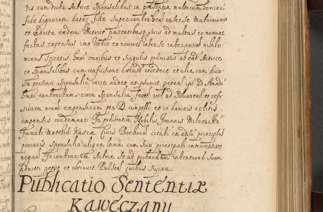 Zdjęcie nr 204 dla obiektu archiwalnego: Volumen II actorum episcopalium R. D. Petri Gembicki, episcopi Cracoviensis, locum tenente in dioecesi R. D. Alberto Lipnicki, canonico Cracoviensi post discessum R. D. Episcopi in Italiam et usque ad redditum eiusdem in Poloniam, videlicet a die 16 Novembris 1644 et per a. D. 1645 inchoative ad Septembrem. Horum videatur index ad finem huius voluminis