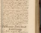 Zdjęcie nr 204 dla obiektu archiwalnego: Volumen II actorum episcopalium R. D. Petri Gembicki, episcopi Cracoviensis, locum tenente in dioecesi R. D. Alberto Lipnicki, canonico Cracoviensi post discessum R. D. Episcopi in Italiam et usque ad redditum eiusdem in Poloniam, videlicet a die 16 Novembris 1644 et per a. D. 1645 inchoative ad Septembrem. Horum videatur index ad finem huius voluminis