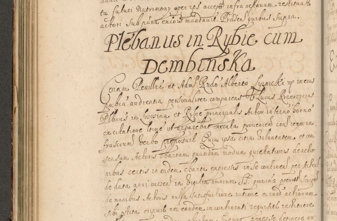 Zdjęcie nr 195 dla obiektu archiwalnego: Volumen II actorum episcopalium R. D. Petri Gembicki, episcopi Cracoviensis, locum tenente in dioecesi R. D. Alberto Lipnicki, canonico Cracoviensi post discessum R. D. Episcopi in Italiam et usque ad redditum eiusdem in Poloniam, videlicet a die 16 Novembris 1644 et per a. D. 1645 inchoative ad Septembrem. Horum videatur index ad finem huius voluminis