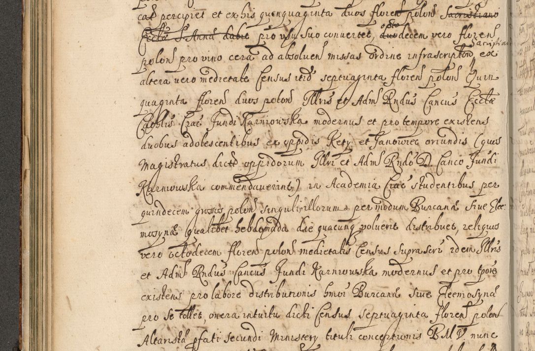 Zdjęcie nr 181 dla obiektu archiwalnego: Volumen II actorum episcopalium R. D. Petri Gembicki, episcopi Cracoviensis, locum tenente in dioecesi R. D. Alberto Lipnicki, canonico Cracoviensi post discessum R. D. Episcopi in Italiam et usque ad redditum eiusdem in Poloniam, videlicet a die 16 Novembris 1644 et per a. D. 1645 inchoative ad Septembrem. Horum videatur index ad finem huius voluminis