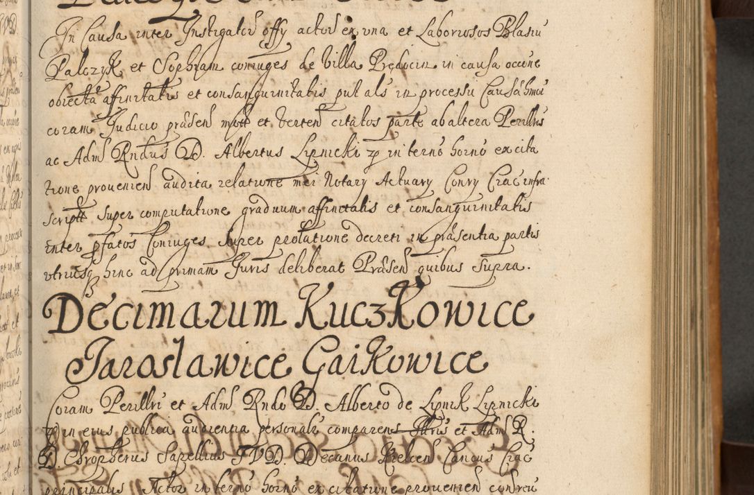 Zdjęcie nr 174 dla obiektu archiwalnego: Volumen II actorum episcopalium R. D. Petri Gembicki, episcopi Cracoviensis, locum tenente in dioecesi R. D. Alberto Lipnicki, canonico Cracoviensi post discessum R. D. Episcopi in Italiam et usque ad redditum eiusdem in Poloniam, videlicet a die 16 Novembris 1644 et per a. D. 1645 inchoative ad Septembrem. Horum videatur index ad finem huius voluminis