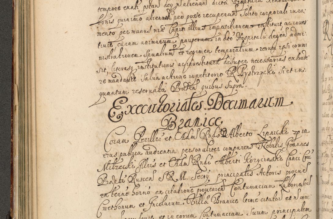 Zdjęcie nr 171 dla obiektu archiwalnego: Volumen II actorum episcopalium R. D. Petri Gembicki, episcopi Cracoviensis, locum tenente in dioecesi R. D. Alberto Lipnicki, canonico Cracoviensi post discessum R. D. Episcopi in Italiam et usque ad redditum eiusdem in Poloniam, videlicet a die 16 Novembris 1644 et per a. D. 1645 inchoative ad Septembrem. Horum videatur index ad finem huius voluminis