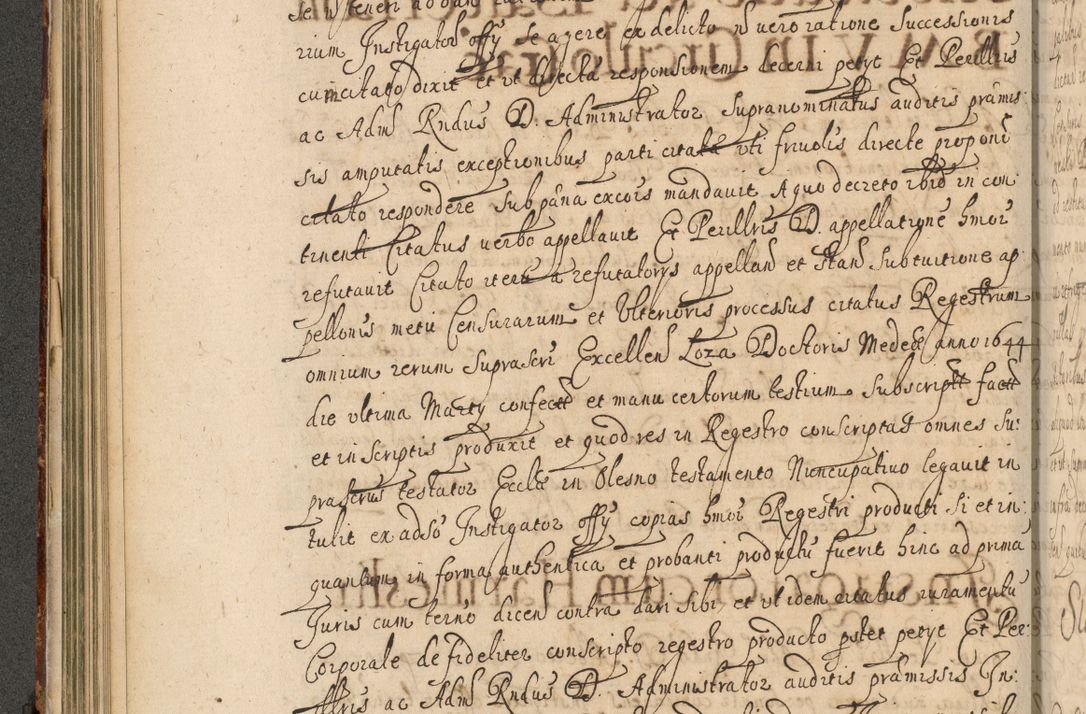 Zdjęcie nr 167 dla obiektu archiwalnego: Volumen II actorum episcopalium R. D. Petri Gembicki, episcopi Cracoviensis, locum tenente in dioecesi R. D. Alberto Lipnicki, canonico Cracoviensi post discessum R. D. Episcopi in Italiam et usque ad redditum eiusdem in Poloniam, videlicet a die 16 Novembris 1644 et per a. D. 1645 inchoative ad Septembrem. Horum videatur index ad finem huius voluminis