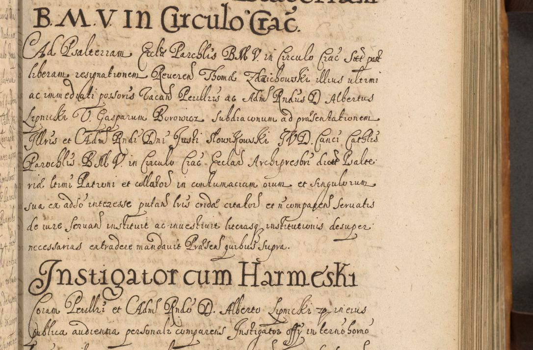 Zdjęcie nr 166 dla obiektu archiwalnego: Volumen II actorum episcopalium R. D. Petri Gembicki, episcopi Cracoviensis, locum tenente in dioecesi R. D. Alberto Lipnicki, canonico Cracoviensi post discessum R. D. Episcopi in Italiam et usque ad redditum eiusdem in Poloniam, videlicet a die 16 Novembris 1644 et per a. D. 1645 inchoative ad Septembrem. Horum videatur index ad finem huius voluminis