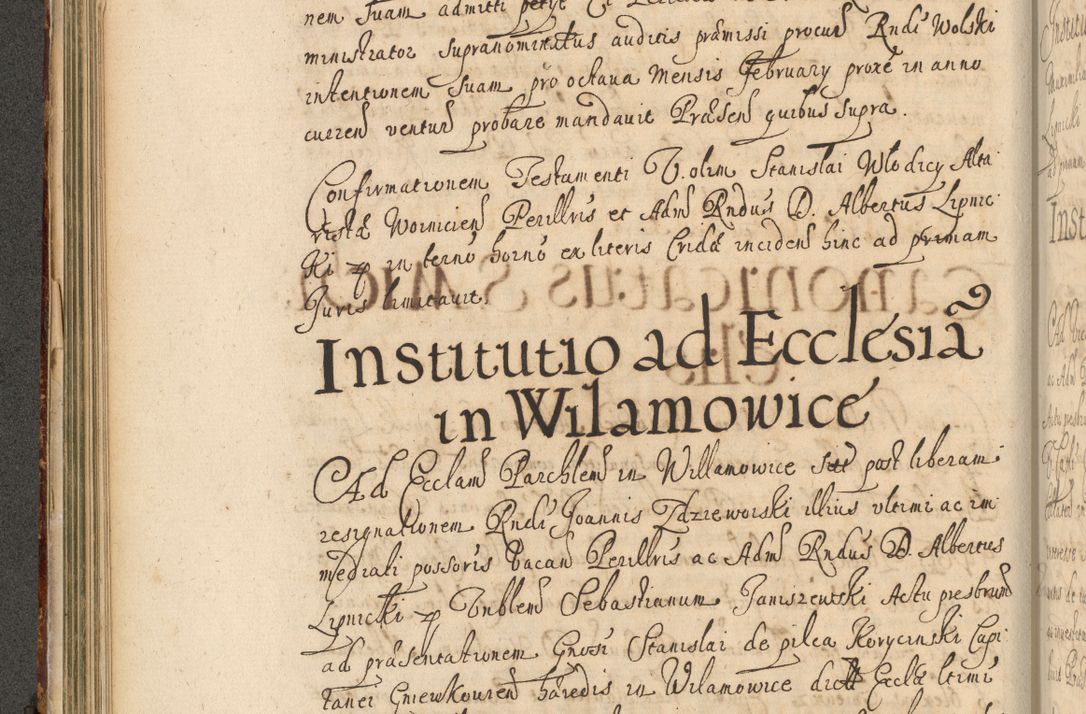 Zdjęcie nr 163 dla obiektu archiwalnego: Volumen II actorum episcopalium R. D. Petri Gembicki, episcopi Cracoviensis, locum tenente in dioecesi R. D. Alberto Lipnicki, canonico Cracoviensi post discessum R. D. Episcopi in Italiam et usque ad redditum eiusdem in Poloniam, videlicet a die 16 Novembris 1644 et per a. D. 1645 inchoative ad Septembrem. Horum videatur index ad finem huius voluminis