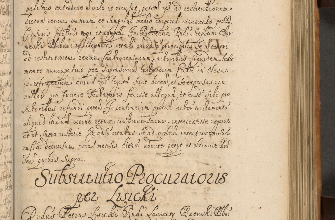 Zdjęcie nr 168 dla obiektu archiwalnego: Volumen II actorum episcopalium R. D. Petri Gembicki, episcopi Cracoviensis, locum tenente in dioecesi R. D. Alberto Lipnicki, canonico Cracoviensi post discessum R. D. Episcopi in Italiam et usque ad redditum eiusdem in Poloniam, videlicet a die 16 Novembris 1644 et per a. D. 1645 inchoative ad Septembrem. Horum videatur index ad finem huius voluminis