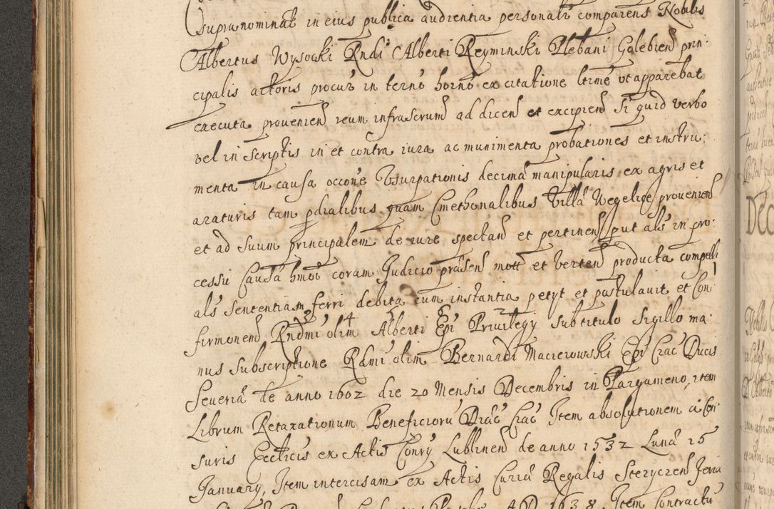 Zdjęcie nr 159 dla obiektu archiwalnego: Volumen II actorum episcopalium R. D. Petri Gembicki, episcopi Cracoviensis, locum tenente in dioecesi R. D. Alberto Lipnicki, canonico Cracoviensi post discessum R. D. Episcopi in Italiam et usque ad redditum eiusdem in Poloniam, videlicet a die 16 Novembris 1644 et per a. D. 1645 inchoative ad Septembrem. Horum videatur index ad finem huius voluminis