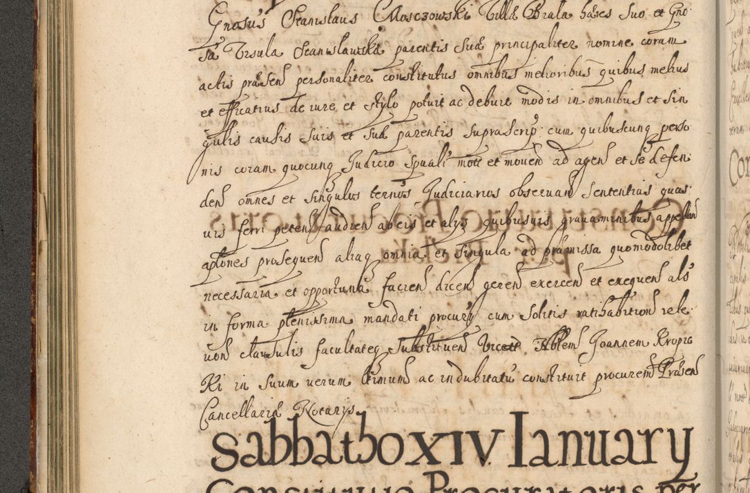 Zdjęcie nr 153 dla obiektu archiwalnego: Volumen II actorum episcopalium R. D. Petri Gembicki, episcopi Cracoviensis, locum tenente in dioecesi R. D. Alberto Lipnicki, canonico Cracoviensi post discessum R. D. Episcopi in Italiam et usque ad redditum eiusdem in Poloniam, videlicet a die 16 Novembris 1644 et per a. D. 1645 inchoative ad Septembrem. Horum videatur index ad finem huius voluminis