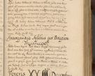 Zdjęcie nr 136 dla obiektu archiwalnego: Volumen II actorum episcopalium R. D. Petri Gembicki, episcopi Cracoviensis, locum tenente in dioecesi R. D. Alberto Lipnicki, canonico Cracoviensi post discessum R. D. Episcopi in Italiam et usque ad redditum eiusdem in Poloniam, videlicet a die 16 Novembris 1644 et per a. D. 1645 inchoative ad Septembrem. Horum videatur index ad finem huius voluminis
