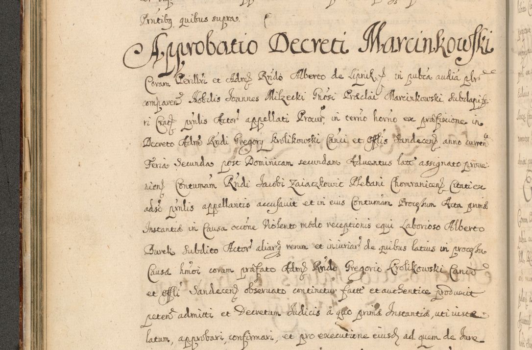 Zdjęcie nr 131 dla obiektu archiwalnego: Volumen II actorum episcopalium R. D. Petri Gembicki, episcopi Cracoviensis, locum tenente in dioecesi R. D. Alberto Lipnicki, canonico Cracoviensi post discessum R. D. Episcopi in Italiam et usque ad redditum eiusdem in Poloniam, videlicet a die 16 Novembris 1644 et per a. D. 1645 inchoative ad Septembrem. Horum videatur index ad finem huius voluminis