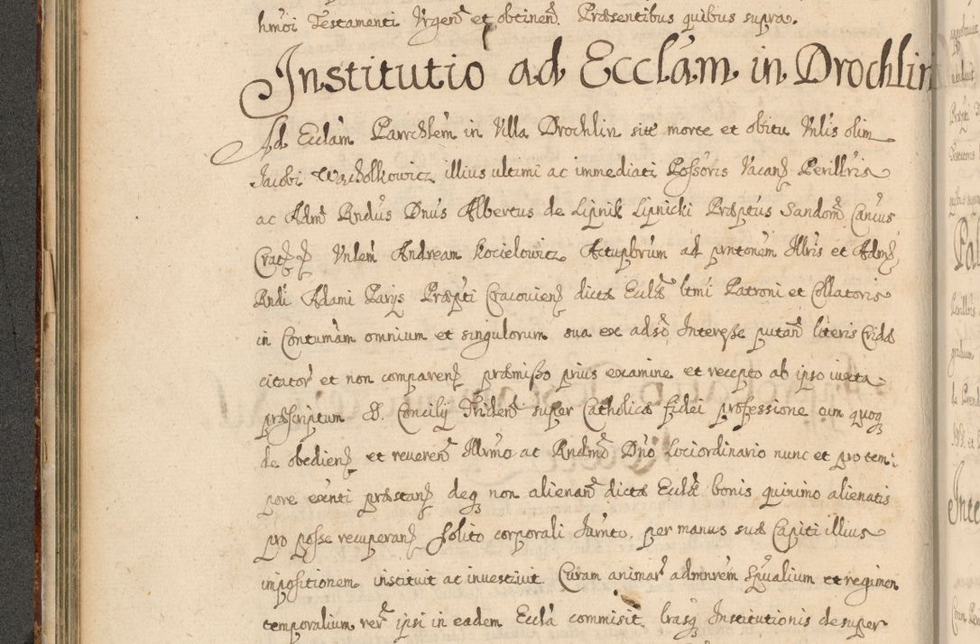 Zdjęcie nr 129 dla obiektu archiwalnego: Volumen II actorum episcopalium R. D. Petri Gembicki, episcopi Cracoviensis, locum tenente in dioecesi R. D. Alberto Lipnicki, canonico Cracoviensi post discessum R. D. Episcopi in Italiam et usque ad redditum eiusdem in Poloniam, videlicet a die 16 Novembris 1644 et per a. D. 1645 inchoative ad Septembrem. Horum videatur index ad finem huius voluminis
