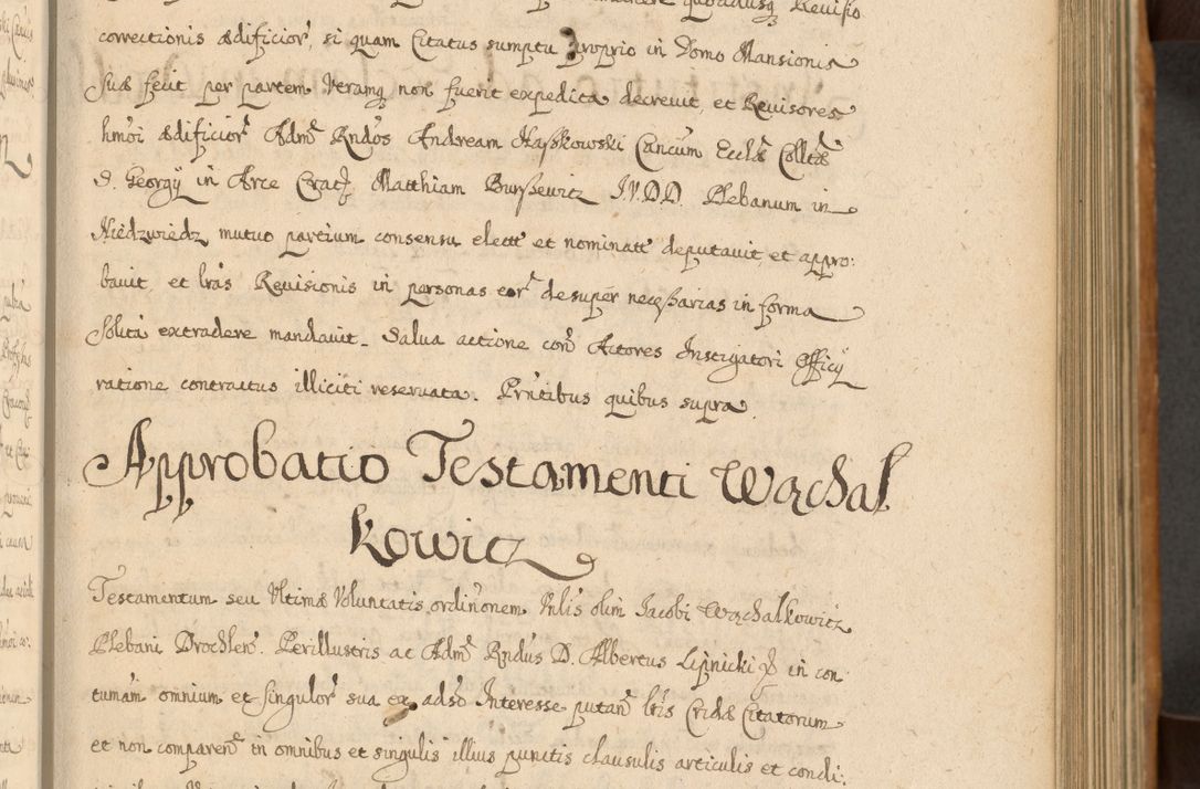 Zdjęcie nr 128 dla obiektu archiwalnego: Volumen II actorum episcopalium R. D. Petri Gembicki, episcopi Cracoviensis, locum tenente in dioecesi R. D. Alberto Lipnicki, canonico Cracoviensi post discessum R. D. Episcopi in Italiam et usque ad redditum eiusdem in Poloniam, videlicet a die 16 Novembris 1644 et per a. D. 1645 inchoative ad Septembrem. Horum videatur index ad finem huius voluminis