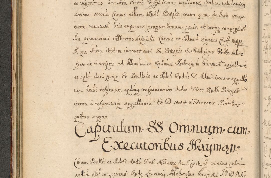 Zdjęcie nr 123 dla obiektu archiwalnego: Volumen II actorum episcopalium R. D. Petri Gembicki, episcopi Cracoviensis, locum tenente in dioecesi R. D. Alberto Lipnicki, canonico Cracoviensi post discessum R. D. Episcopi in Italiam et usque ad redditum eiusdem in Poloniam, videlicet a die 16 Novembris 1644 et per a. D. 1645 inchoative ad Septembrem. Horum videatur index ad finem huius voluminis