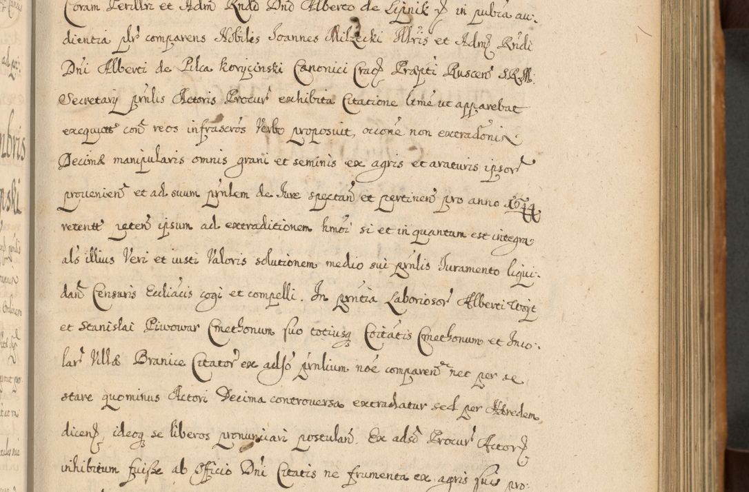 Zdjęcie nr 126 dla obiektu archiwalnego: Volumen II actorum episcopalium R. D. Petri Gembicki, episcopi Cracoviensis, locum tenente in dioecesi R. D. Alberto Lipnicki, canonico Cracoviensi post discessum R. D. Episcopi in Italiam et usque ad redditum eiusdem in Poloniam, videlicet a die 16 Novembris 1644 et per a. D. 1645 inchoative ad Septembrem. Horum videatur index ad finem huius voluminis