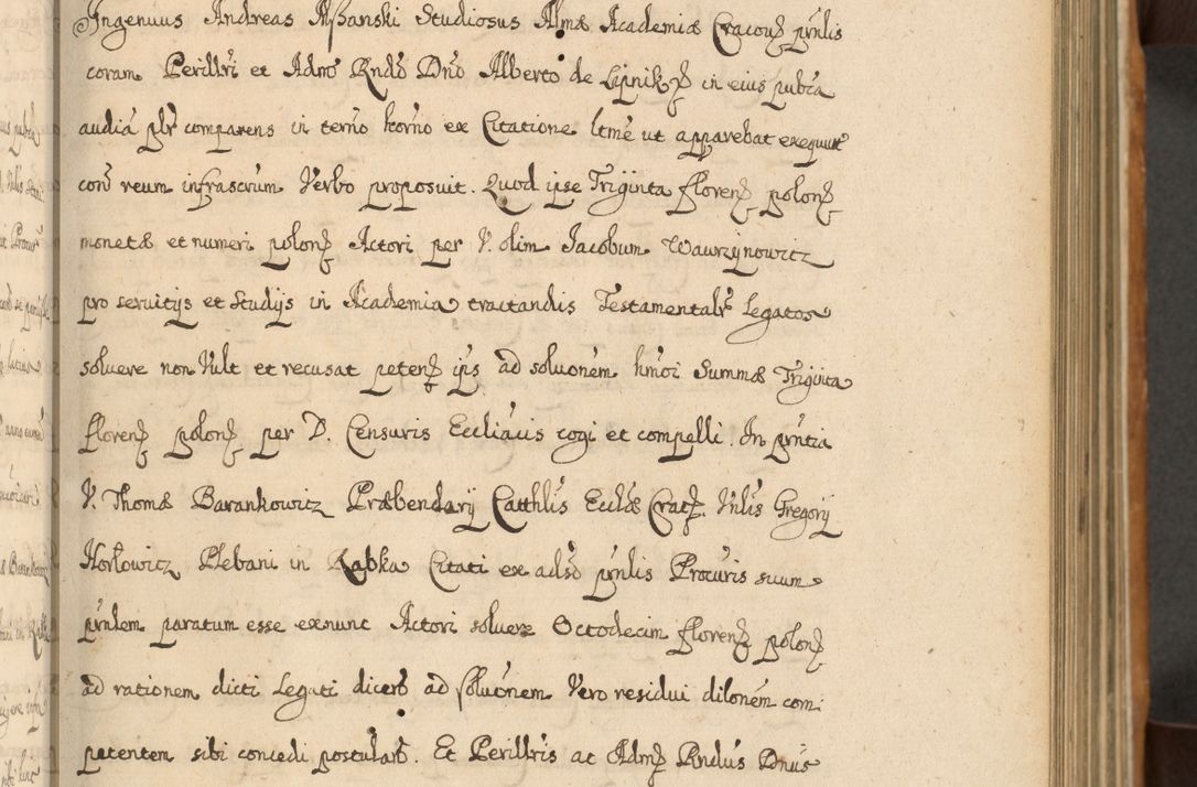 Zdjęcie nr 108 dla obiektu archiwalnego: Volumen II actorum episcopalium R. D. Petri Gembicki, episcopi Cracoviensis, locum tenente in dioecesi R. D. Alberto Lipnicki, canonico Cracoviensi post discessum R. D. Episcopi in Italiam et usque ad redditum eiusdem in Poloniam, videlicet a die 16 Novembris 1644 et per a. D. 1645 inchoative ad Septembrem. Horum videatur index ad finem huius voluminis