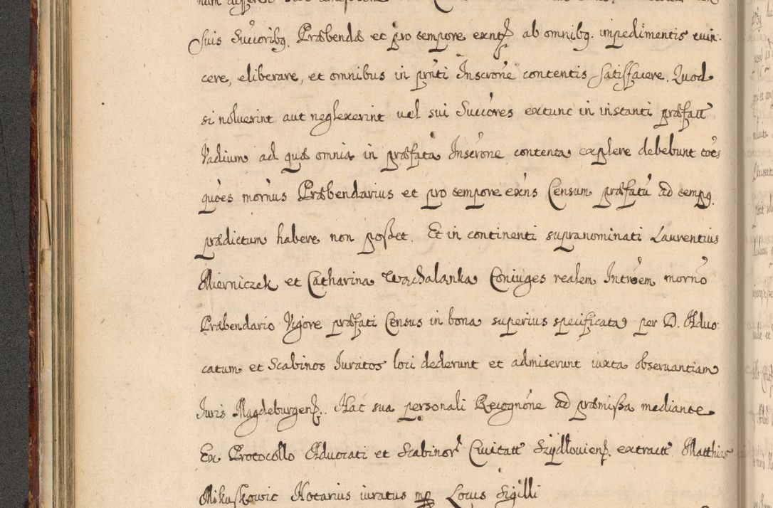 Zdjęcie nr 105 dla obiektu archiwalnego: Volumen II actorum episcopalium R. D. Petri Gembicki, episcopi Cracoviensis, locum tenente in dioecesi R. D. Alberto Lipnicki, canonico Cracoviensi post discessum R. D. Episcopi in Italiam et usque ad redditum eiusdem in Poloniam, videlicet a die 16 Novembris 1644 et per a. D. 1645 inchoative ad Septembrem. Horum videatur index ad finem huius voluminis