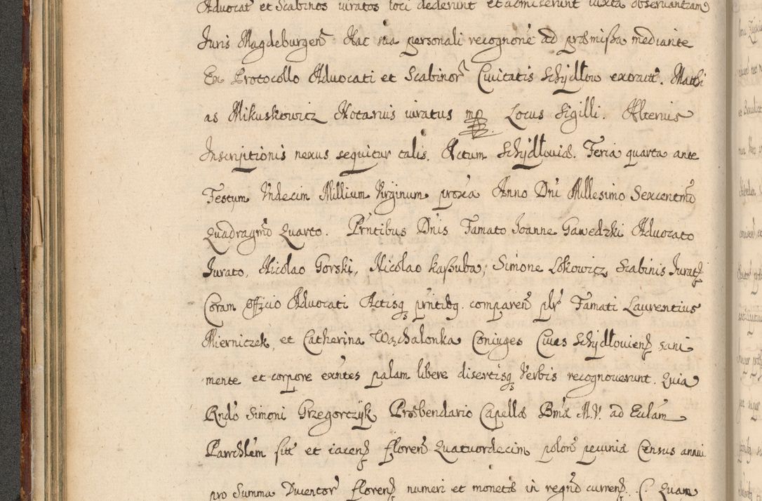 Zdjęcie nr 103 dla obiektu archiwalnego: Volumen II actorum episcopalium R. D. Petri Gembicki, episcopi Cracoviensis, locum tenente in dioecesi R. D. Alberto Lipnicki, canonico Cracoviensi post discessum R. D. Episcopi in Italiam et usque ad redditum eiusdem in Poloniam, videlicet a die 16 Novembris 1644 et per a. D. 1645 inchoative ad Septembrem. Horum videatur index ad finem huius voluminis