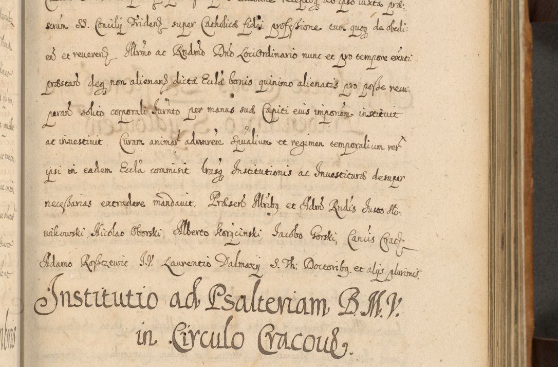 Zdjęcie nr 98 dla obiektu archiwalnego: Volumen II actorum episcopalium R. D. Petri Gembicki, episcopi Cracoviensis, locum tenente in dioecesi R. D. Alberto Lipnicki, canonico Cracoviensi post discessum R. D. Episcopi in Italiam et usque ad redditum eiusdem in Poloniam, videlicet a die 16 Novembris 1644 et per a. D. 1645 inchoative ad Septembrem. Horum videatur index ad finem huius voluminis