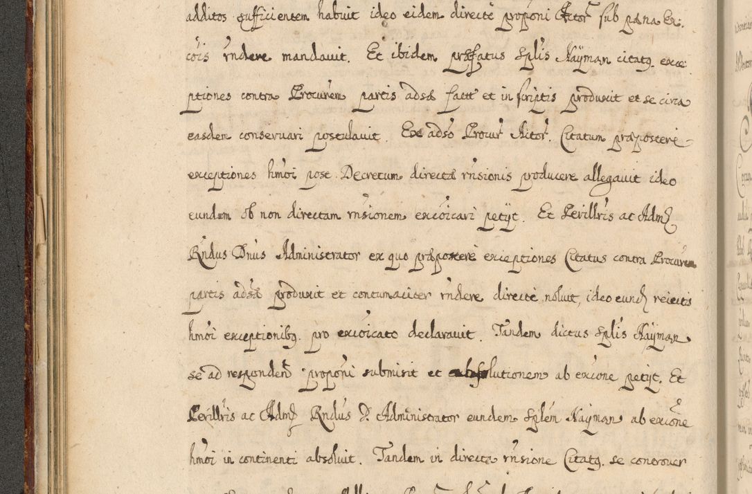 Zdjęcie nr 91 dla obiektu archiwalnego: Volumen II actorum episcopalium R. D. Petri Gembicki, episcopi Cracoviensis, locum tenente in dioecesi R. D. Alberto Lipnicki, canonico Cracoviensi post discessum R. D. Episcopi in Italiam et usque ad redditum eiusdem in Poloniam, videlicet a die 16 Novembris 1644 et per a. D. 1645 inchoative ad Septembrem. Horum videatur index ad finem huius voluminis
