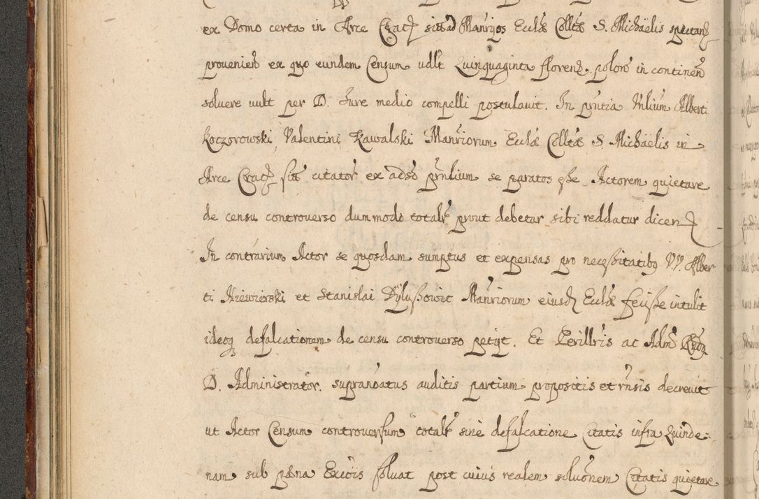 Zdjęcie nr 85 dla obiektu archiwalnego: Volumen II actorum episcopalium R. D. Petri Gembicki, episcopi Cracoviensis, locum tenente in dioecesi R. D. Alberto Lipnicki, canonico Cracoviensi post discessum R. D. Episcopi in Italiam et usque ad redditum eiusdem in Poloniam, videlicet a die 16 Novembris 1644 et per a. D. 1645 inchoative ad Septembrem. Horum videatur index ad finem huius voluminis