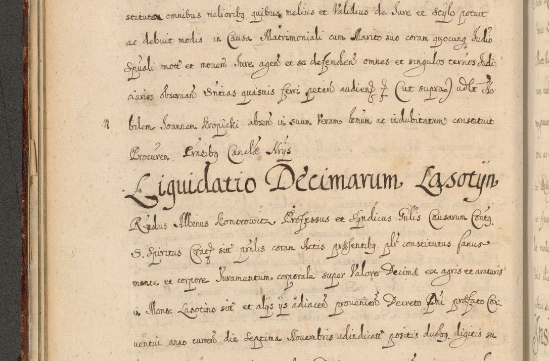 Zdjęcie nr 73 dla obiektu archiwalnego: Volumen II actorum episcopalium R. D. Petri Gembicki, episcopi Cracoviensis, locum tenente in dioecesi R. D. Alberto Lipnicki, canonico Cracoviensi post discessum R. D. Episcopi in Italiam et usque ad redditum eiusdem in Poloniam, videlicet a die 16 Novembris 1644 et per a. D. 1645 inchoative ad Septembrem. Horum videatur index ad finem huius voluminis