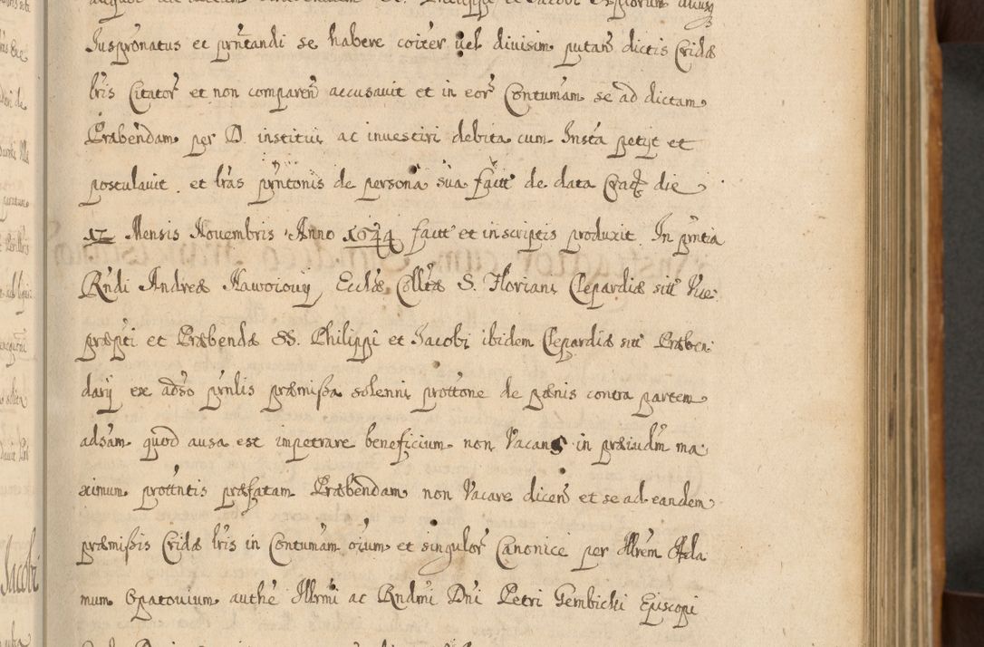 Zdjęcie nr 66 dla obiektu archiwalnego: Volumen II actorum episcopalium R. D. Petri Gembicki, episcopi Cracoviensis, locum tenente in dioecesi R. D. Alberto Lipnicki, canonico Cracoviensi post discessum R. D. Episcopi in Italiam et usque ad redditum eiusdem in Poloniam, videlicet a die 16 Novembris 1644 et per a. D. 1645 inchoative ad Septembrem. Horum videatur index ad finem huius voluminis