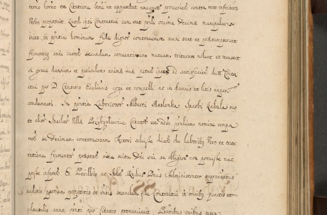 Zdjęcie nr 64 dla obiektu archiwalnego: Volumen II actorum episcopalium R. D. Petri Gembicki, episcopi Cracoviensis, locum tenente in dioecesi R. D. Alberto Lipnicki, canonico Cracoviensi post discessum R. D. Episcopi in Italiam et usque ad redditum eiusdem in Poloniam, videlicet a die 16 Novembris 1644 et per a. D. 1645 inchoative ad Septembrem. Horum videatur index ad finem huius voluminis