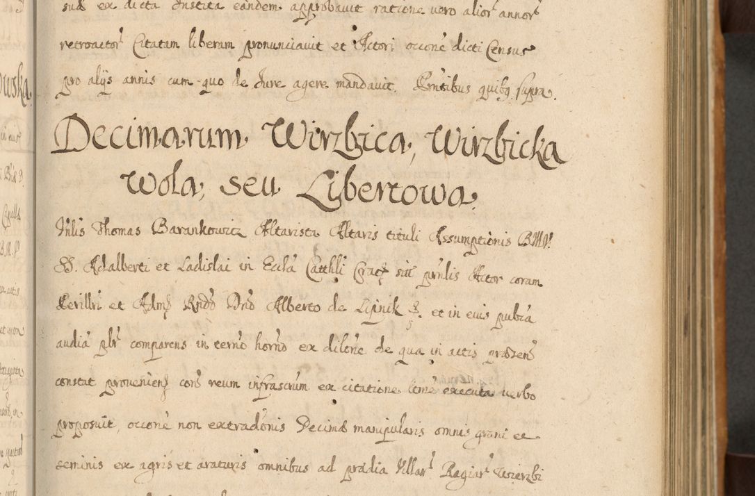 Zdjęcie nr 58 dla obiektu archiwalnego: Volumen II actorum episcopalium R. D. Petri Gembicki, episcopi Cracoviensis, locum tenente in dioecesi R. D. Alberto Lipnicki, canonico Cracoviensi post discessum R. D. Episcopi in Italiam et usque ad redditum eiusdem in Poloniam, videlicet a die 16 Novembris 1644 et per a. D. 1645 inchoative ad Septembrem. Horum videatur index ad finem huius voluminis