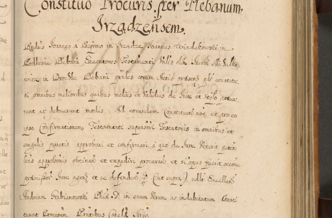 Zdjęcie nr 54 dla obiektu archiwalnego: Volumen II actorum episcopalium R. D. Petri Gembicki, episcopi Cracoviensis, locum tenente in dioecesi R. D. Alberto Lipnicki, canonico Cracoviensi post discessum R. D. Episcopi in Italiam et usque ad redditum eiusdem in Poloniam, videlicet a die 16 Novembris 1644 et per a. D. 1645 inchoative ad Septembrem. Horum videatur index ad finem huius voluminis