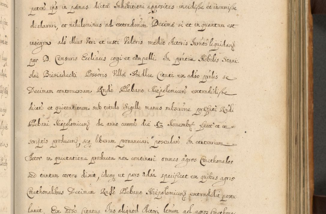 Zdjęcie nr 52 dla obiektu archiwalnego: Volumen II actorum episcopalium R. D. Petri Gembicki, episcopi Cracoviensis, locum tenente in dioecesi R. D. Alberto Lipnicki, canonico Cracoviensi post discessum R. D. Episcopi in Italiam et usque ad redditum eiusdem in Poloniam, videlicet a die 16 Novembris 1644 et per a. D. 1645 inchoative ad Septembrem. Horum videatur index ad finem huius voluminis