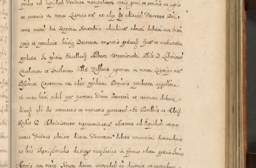 Zdjęcie nr 44 dla obiektu archiwalnego: Volumen II actorum episcopalium R. D. Petri Gembicki, episcopi Cracoviensis, locum tenente in dioecesi R. D. Alberto Lipnicki, canonico Cracoviensi post discessum R. D. Episcopi in Italiam et usque ad redditum eiusdem in Poloniam, videlicet a die 16 Novembris 1644 et per a. D. 1645 inchoative ad Septembrem. Horum videatur index ad finem huius voluminis