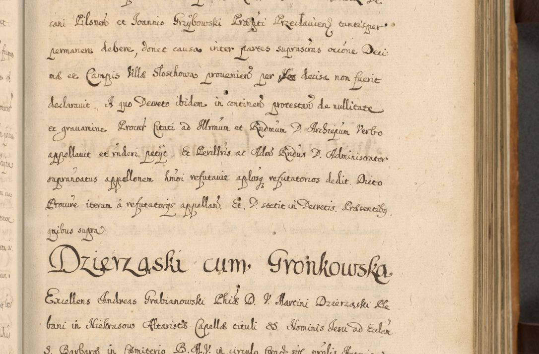 Zdjęcie nr 48 dla obiektu archiwalnego: Volumen II actorum episcopalium R. D. Petri Gembicki, episcopi Cracoviensis, locum tenente in dioecesi R. D. Alberto Lipnicki, canonico Cracoviensi post discessum R. D. Episcopi in Italiam et usque ad redditum eiusdem in Poloniam, videlicet a die 16 Novembris 1644 et per a. D. 1645 inchoative ad Septembrem. Horum videatur index ad finem huius voluminis