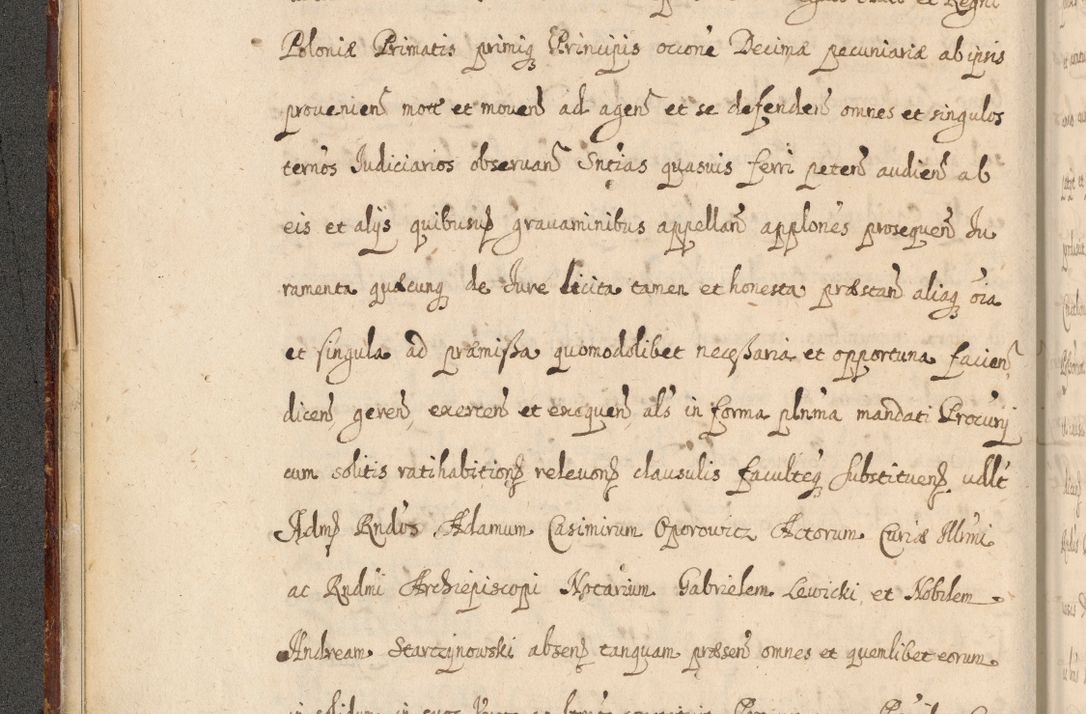 Zdjęcie nr 43 dla obiektu archiwalnego: Volumen II actorum episcopalium R. D. Petri Gembicki, episcopi Cracoviensis, locum tenente in dioecesi R. D. Alberto Lipnicki, canonico Cracoviensi post discessum R. D. Episcopi in Italiam et usque ad redditum eiusdem in Poloniam, videlicet a die 16 Novembris 1644 et per a. D. 1645 inchoative ad Septembrem. Horum videatur index ad finem huius voluminis