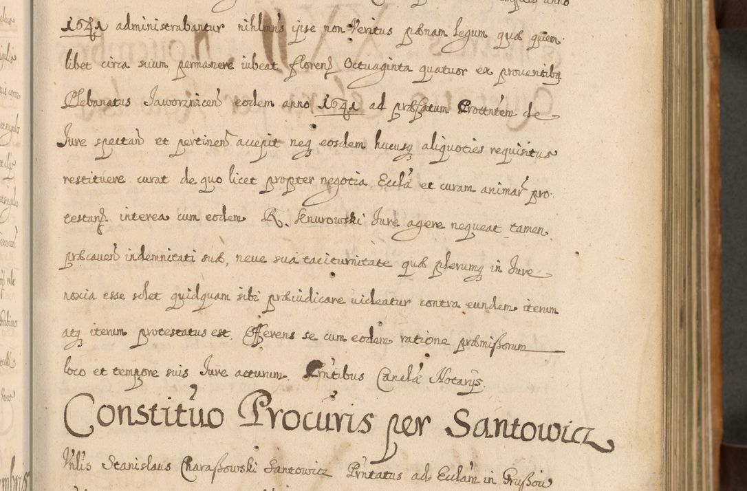 Zdjęcie nr 34 dla obiektu archiwalnego: Volumen II actorum episcopalium R. D. Petri Gembicki, episcopi Cracoviensis, locum tenente in dioecesi R. D. Alberto Lipnicki, canonico Cracoviensi post discessum R. D. Episcopi in Italiam et usque ad redditum eiusdem in Poloniam, videlicet a die 16 Novembris 1644 et per a. D. 1645 inchoative ad Septembrem. Horum videatur index ad finem huius voluminis