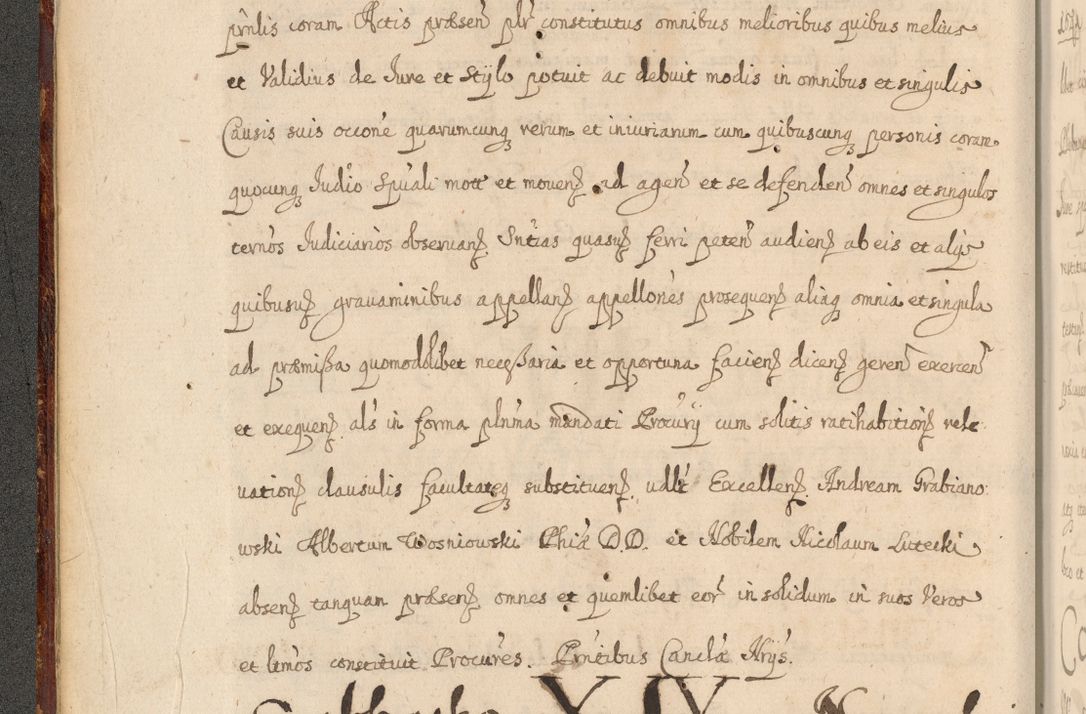 Zdjęcie nr 33 dla obiektu archiwalnego: Volumen II actorum episcopalium R. D. Petri Gembicki, episcopi Cracoviensis, locum tenente in dioecesi R. D. Alberto Lipnicki, canonico Cracoviensi post discessum R. D. Episcopi in Italiam et usque ad redditum eiusdem in Poloniam, videlicet a die 16 Novembris 1644 et per a. D. 1645 inchoative ad Septembrem. Horum videatur index ad finem huius voluminis