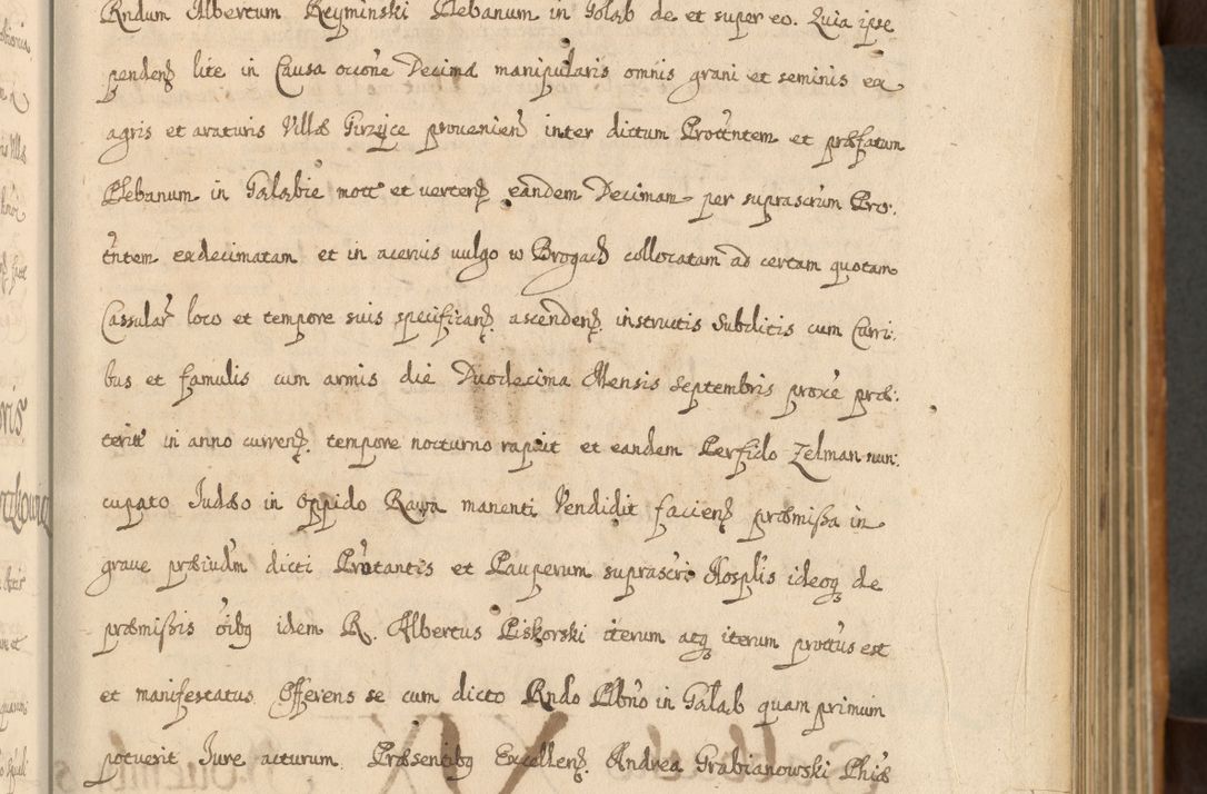 Zdjęcie nr 32 dla obiektu archiwalnego: Volumen II actorum episcopalium R. D. Petri Gembicki, episcopi Cracoviensis, locum tenente in dioecesi R. D. Alberto Lipnicki, canonico Cracoviensi post discessum R. D. Episcopi in Italiam et usque ad redditum eiusdem in Poloniam, videlicet a die 16 Novembris 1644 et per a. D. 1645 inchoative ad Septembrem. Horum videatur index ad finem huius voluminis