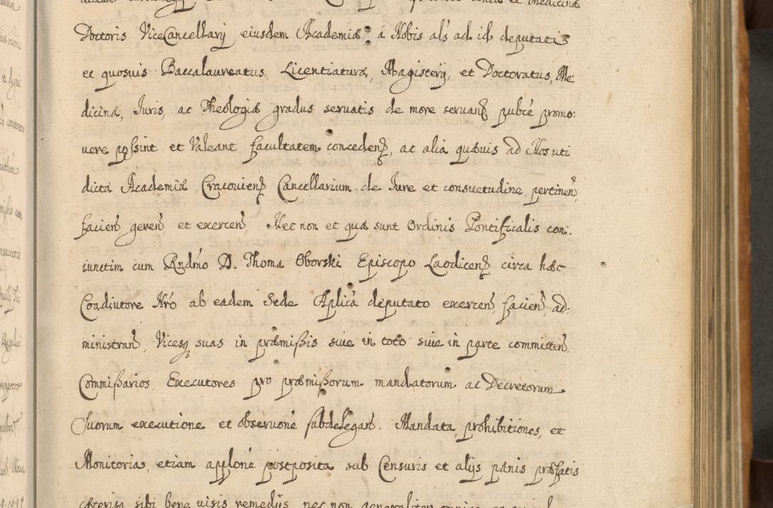 Zdjęcie nr 26 dla obiektu archiwalnego: Volumen II actorum episcopalium R. D. Petri Gembicki, episcopi Cracoviensis, locum tenente in dioecesi R. D. Alberto Lipnicki, canonico Cracoviensi post discessum R. D. Episcopi in Italiam et usque ad redditum eiusdem in Poloniam, videlicet a die 16 Novembris 1644 et per a. D. 1645 inchoative ad Septembrem. Horum videatur index ad finem huius voluminis