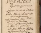 Zdjęcie nr 10 dla obiektu archiwalnego: Volumen II actorum episcopalium R. D. Petri Gembicki, episcopi Cracoviensis, locum tenente in dioecesi R. D. Alberto Lipnicki, canonico Cracoviensi post discessum R. D. Episcopi in Italiam et usque ad redditum eiusdem in Poloniam, videlicet a die 16 Novembris 1644 et per a. D. 1645 inchoative ad Septembrem. Horum videatur index ad finem huius voluminis